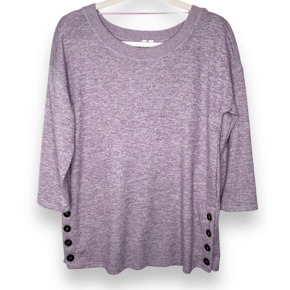 Cable & Gauge Sweaters - Cable & Gauge Lavender Purple Lightweight Sweater Shirt Size Small
